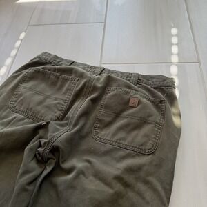 Coleman Pants Men's 38x30 Green Flannel Lined Heavyweight Outdoor Workwear Fall